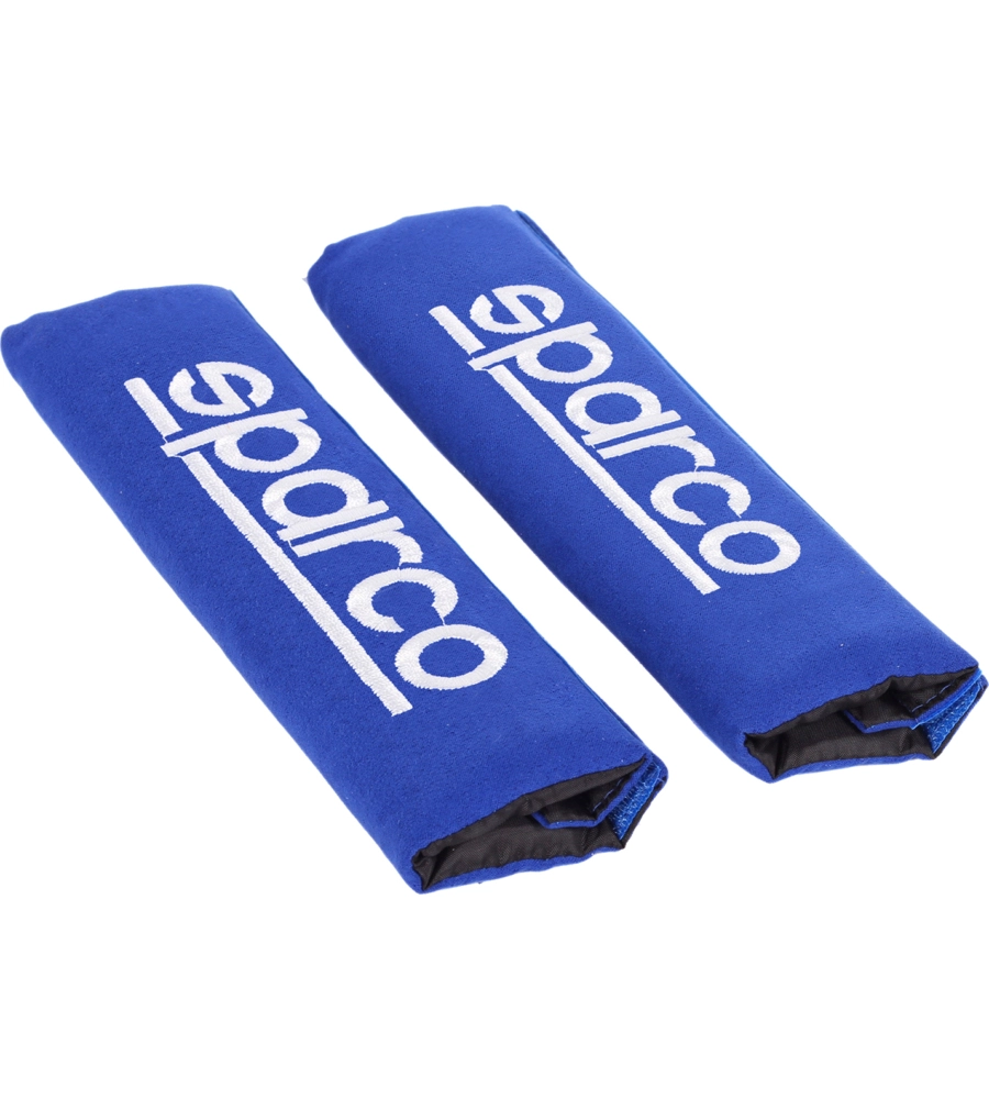 Set 2 pezzi di cuscinetti passacintura universali per auto sparco "spc1204" blu